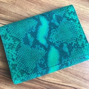 Clutch snake print leather (cow)